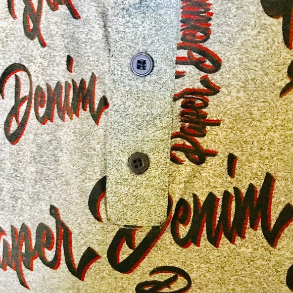 SALE!  NWT PAPER DENIM & CLOTH Polo Style Logo SHIRT 2X - Picture 5 of 7